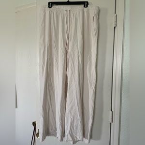 Linen Pants - boho a new day natural trousers cream off white loungewear pajamas